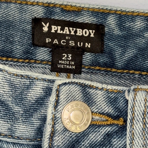 Playboy PacSun Ripped High Waist Baggy Jeans - Picture 7 of 9